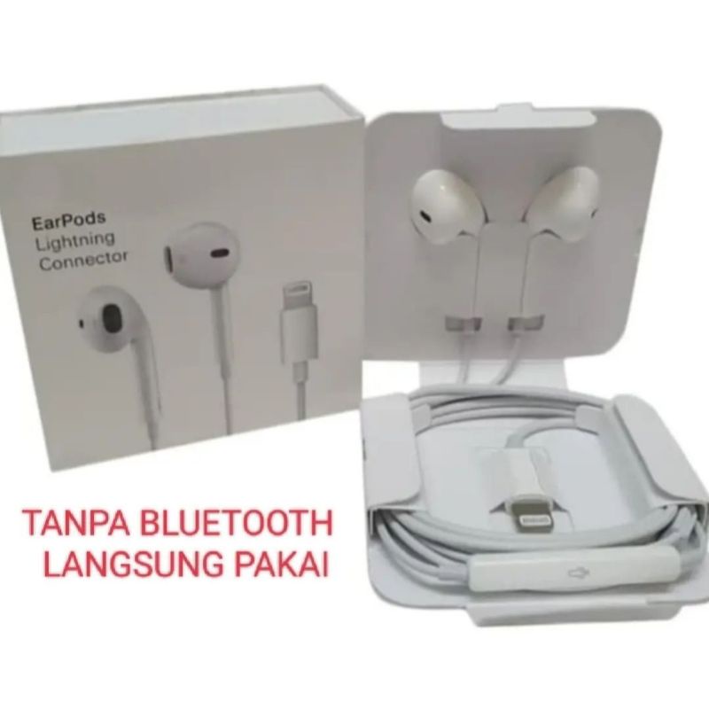headset iphone  Lightning ORI OEM TANPA BLUETOOTH/LANGSUNG PAKAI