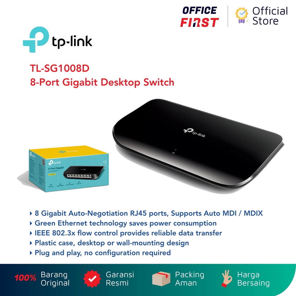 TP-Link TL-SG1008D 8 Port Gigabit Desktop Switch SG1008D TP Link