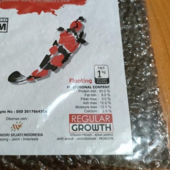 pakan ikan koi iki cocok high protein isi 1kg size m - M