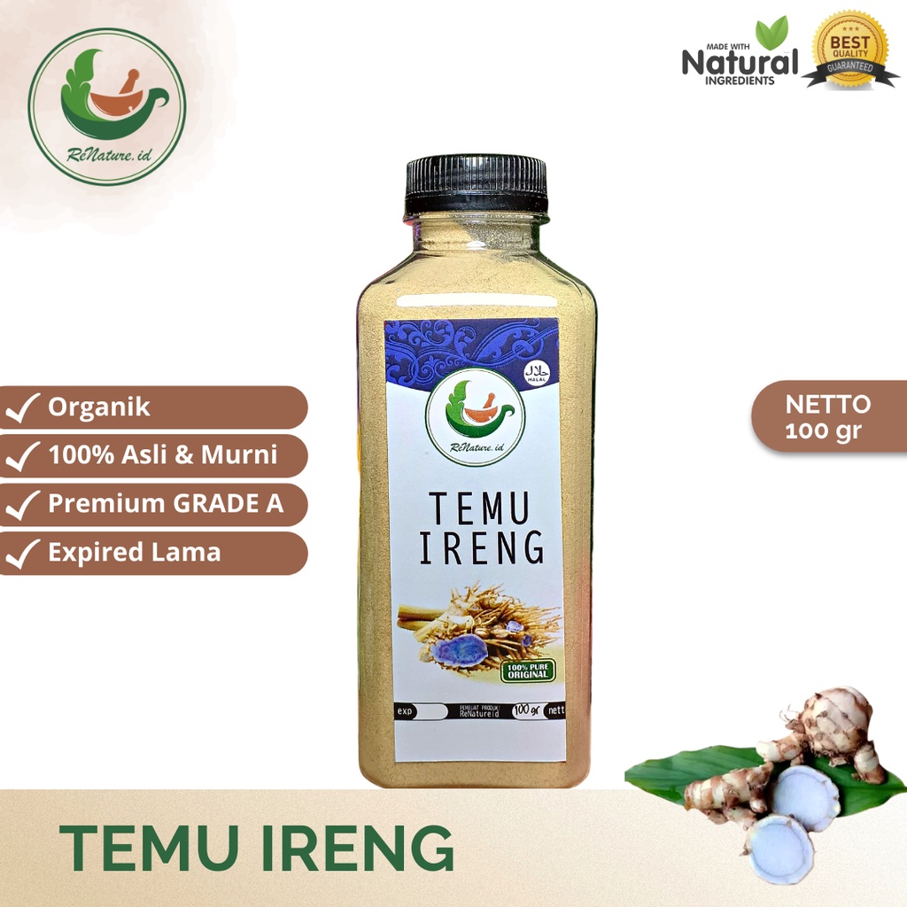 

PROMO!!! 100 GRAM TEMI IRENG BUBUK / SERBUK TEMU HITAM ORIGINAL RENATUREID