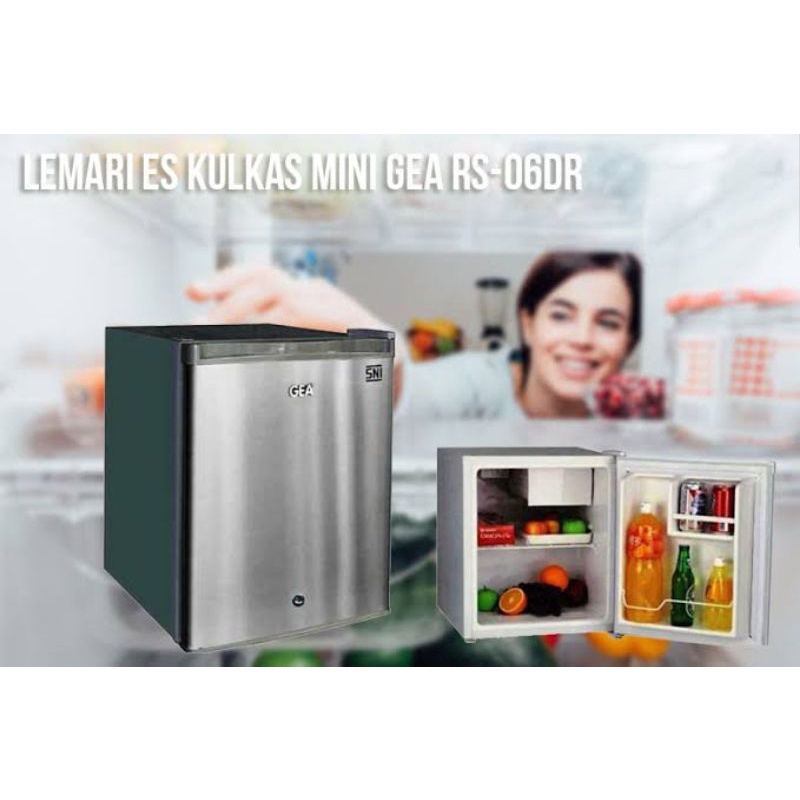 Kulkas Mini Portable Gea RS-06DR RS06DR Silver