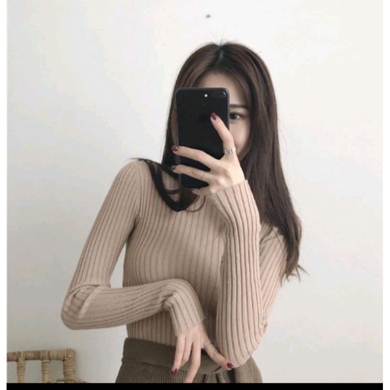 CORN BLOUSE rajut BAHAN elastis,best seller di tetangga