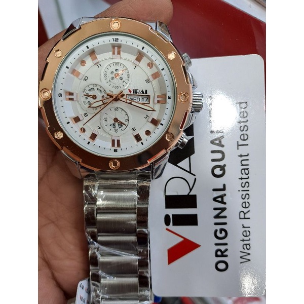 Jam tangan viral original sport rantai pria