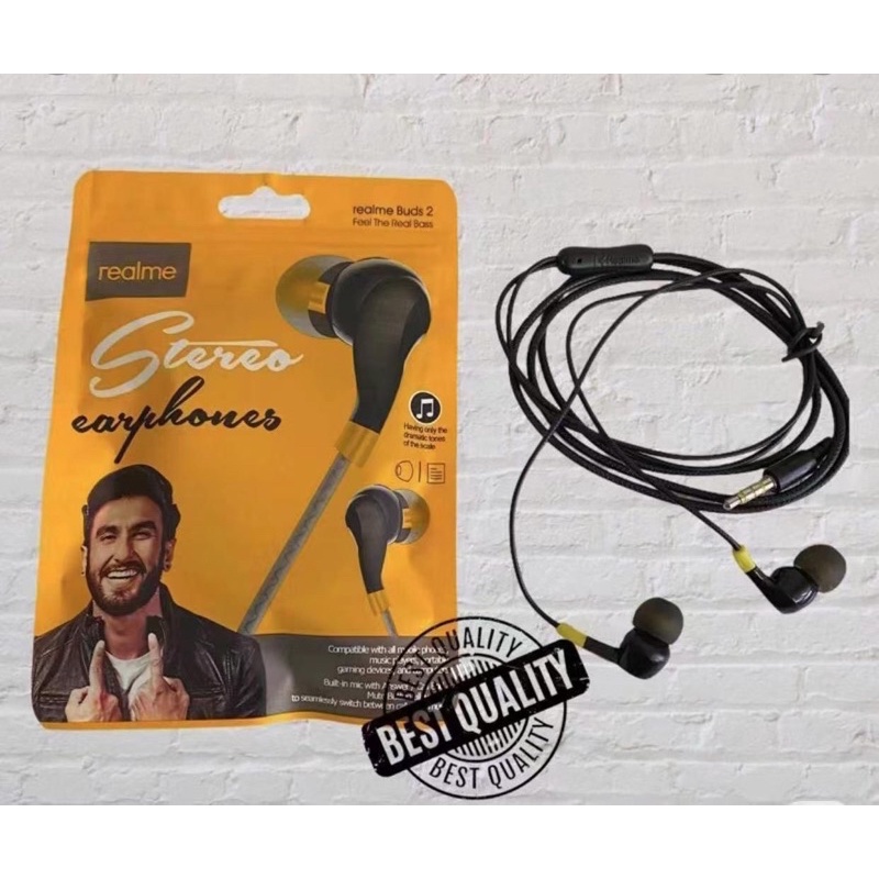 BOS - HF REALME BUDS-2 RM-130 STEREO IN-EAR EARPHONE HANDSFREE HENSET BUDS2