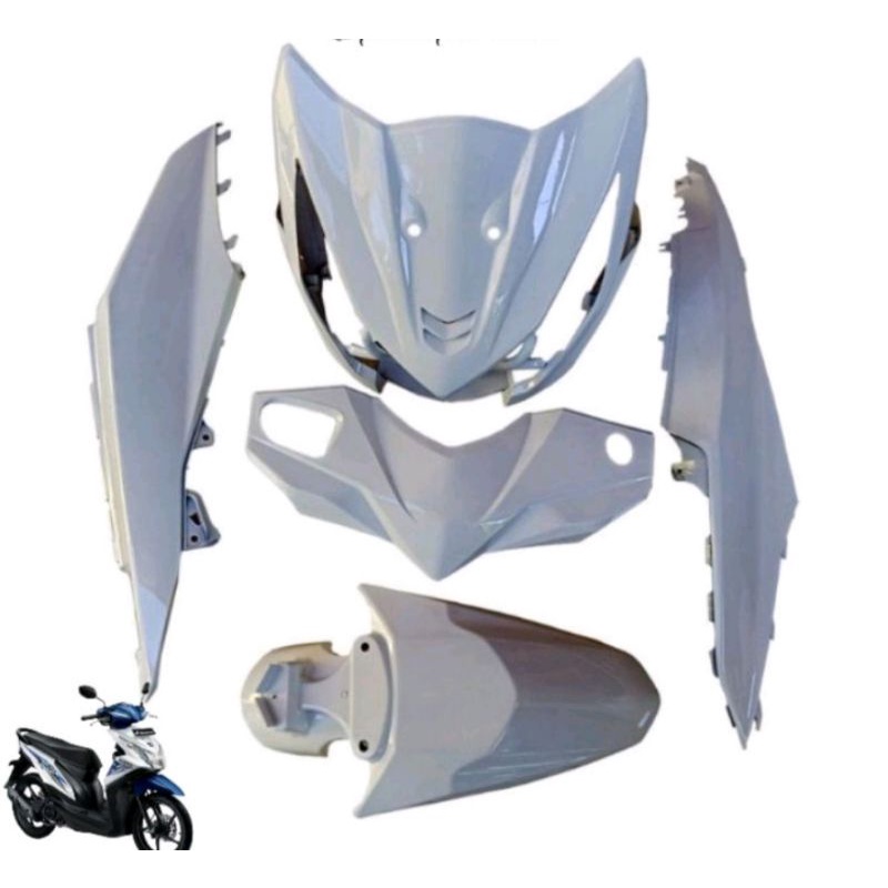 BODY FULL HALUS HONDA BEAT FI 2015 PUTIH