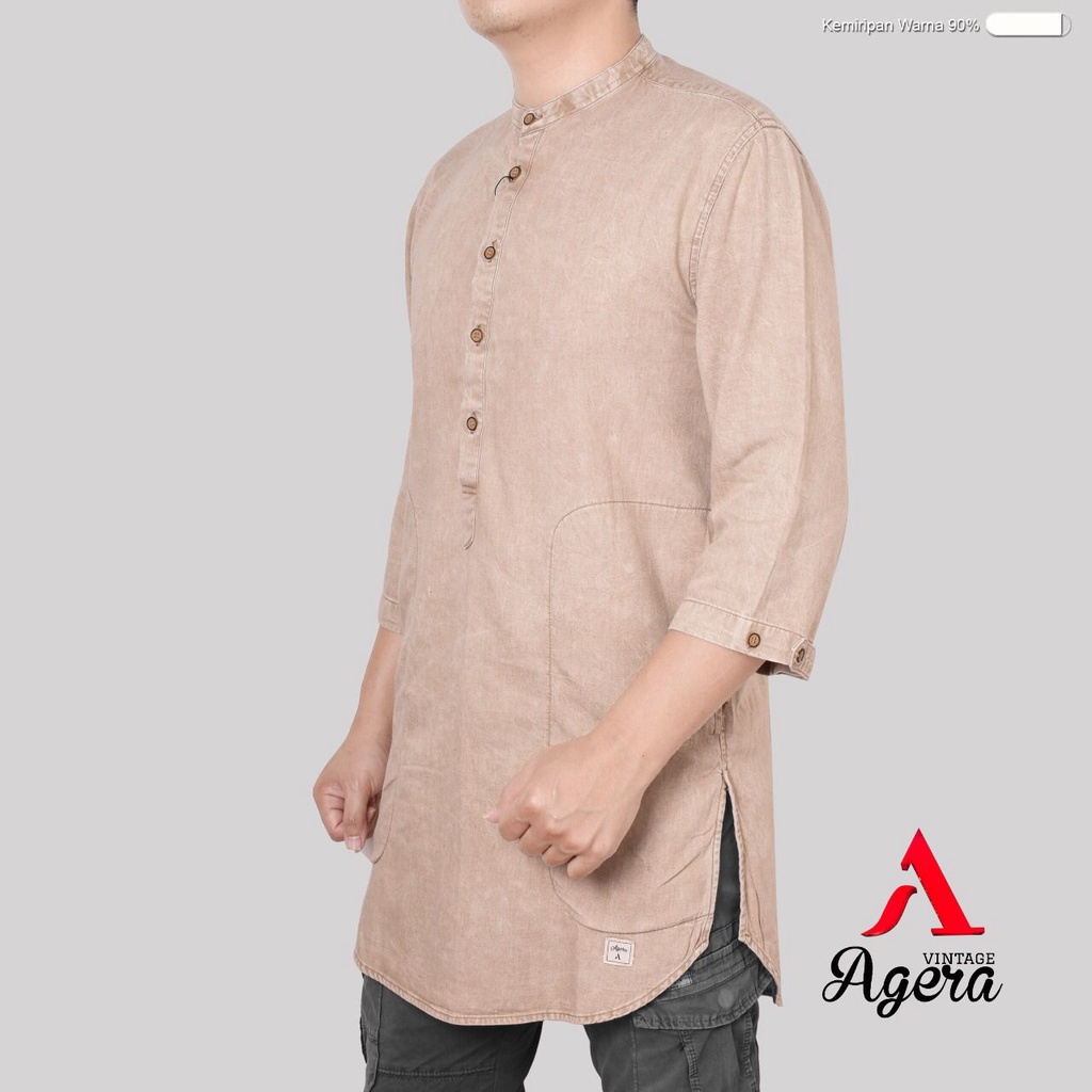 KURTA JETFIRE/ PAKISTAN DENIM CUCIAN/ KURTA AGERA JETFIRE/ KOKO MUSLIM BAJUA KOKO LEBARAN MUSLIM/ OR