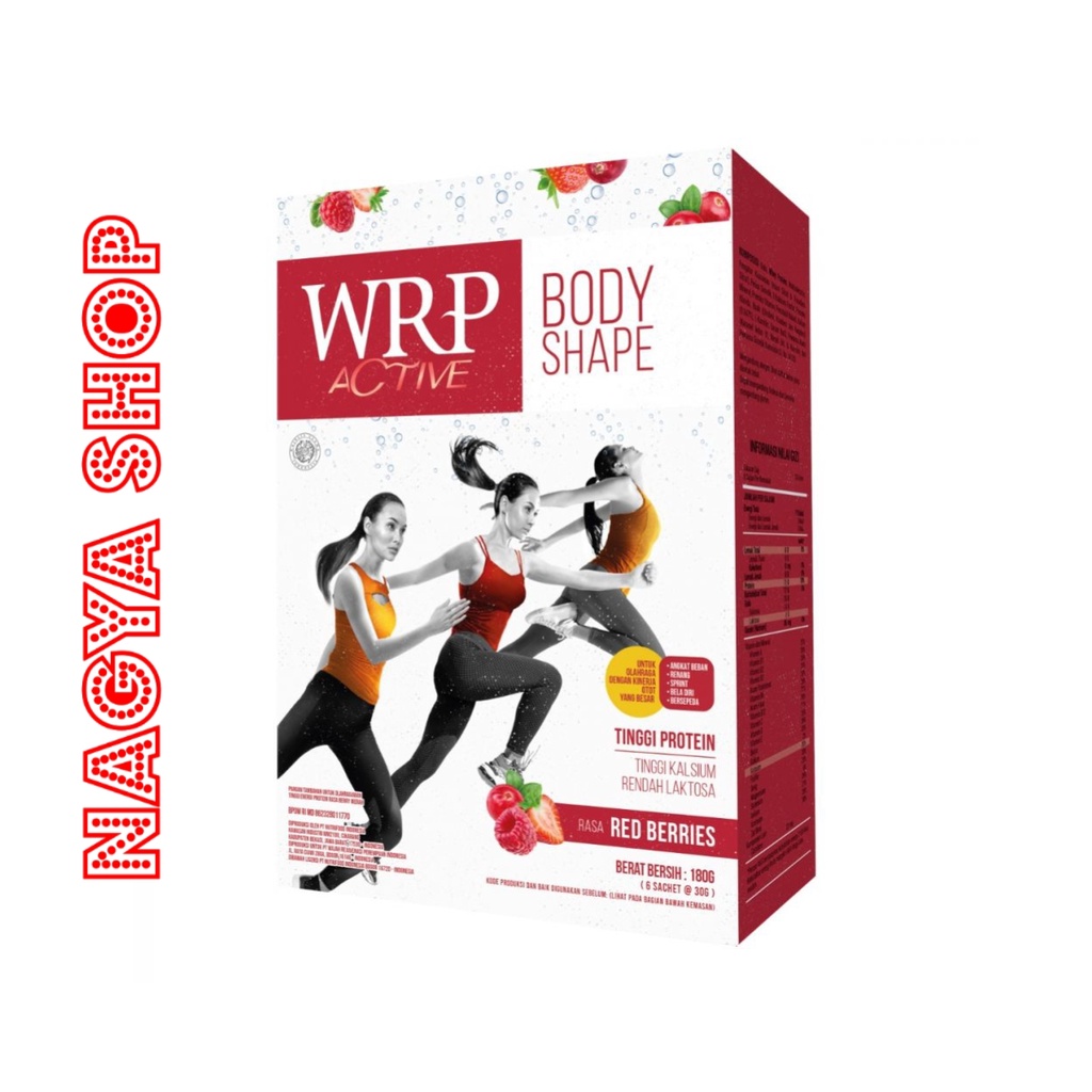 

WRP Body Shape Red Berries 180G - Minuman Tinggi Protein & Tinggi Kalsium