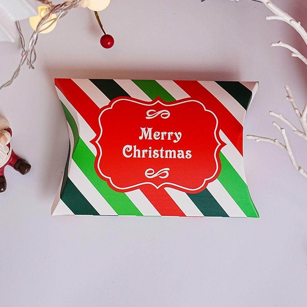 Top Christmas Gift Box Hadiah Kemasan Snowman Printed Deer Merry Christmas