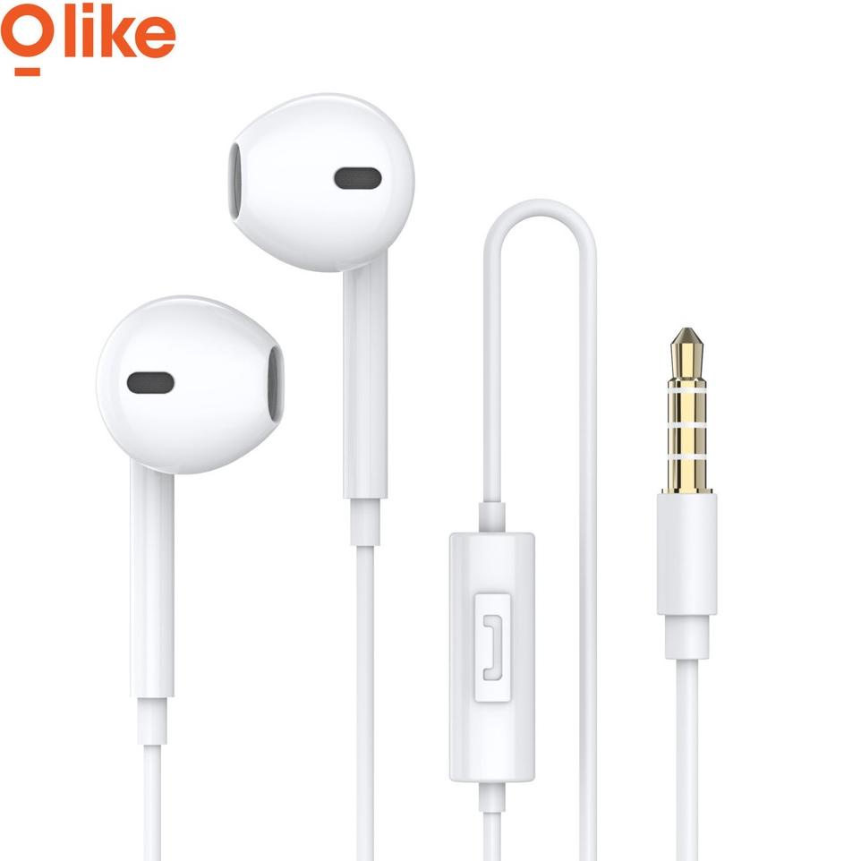 Viral Olike Wired Earphone Headset Half In Ear 14mm Diameter HD Audio Kabel 120cm Garansi Resmi 6 Bu