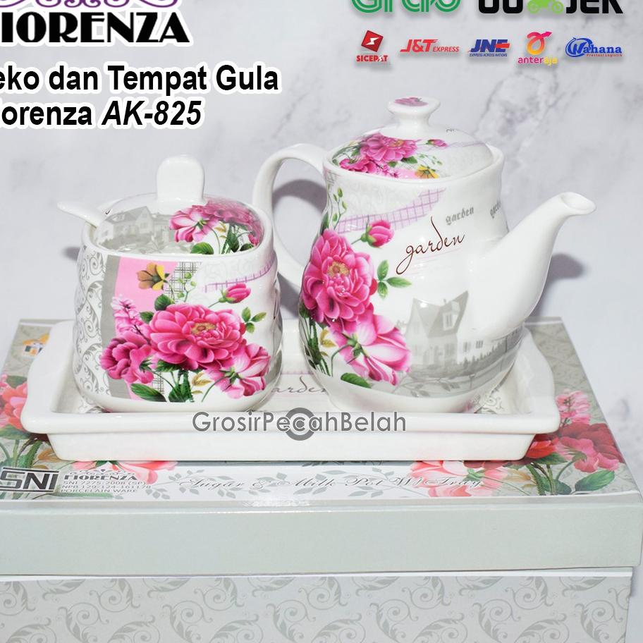 Semuanya baru--Teko dan Tempat Gula Fiorenza AK-825