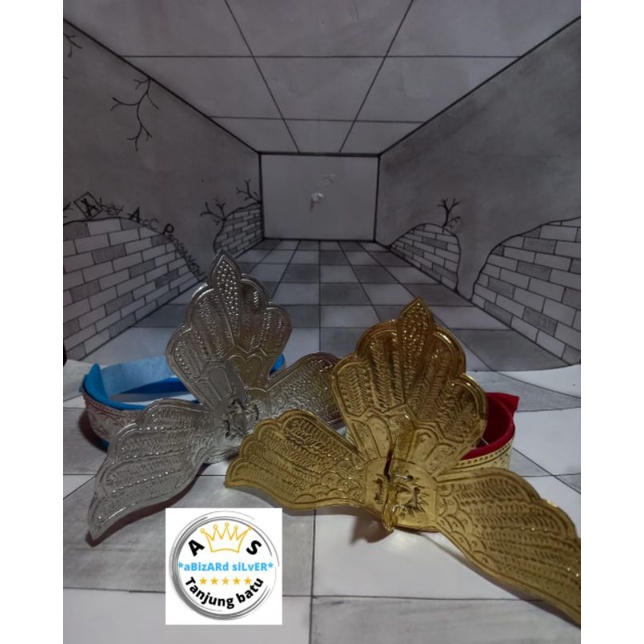 plat burung adat Lampung//plat bahu adat Lampung//aksesoris adat lampung