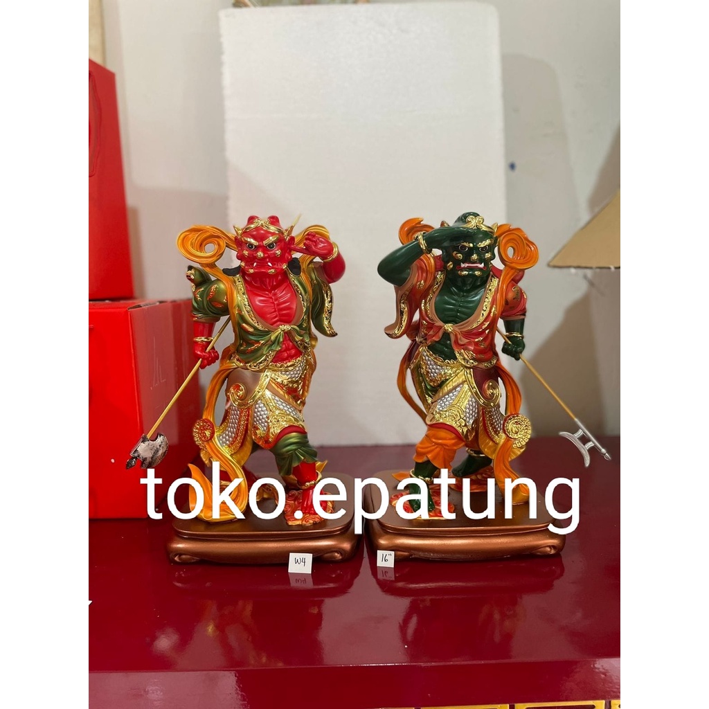 Patung pengawal maco / qian li yen / sun fong er - fiber - 16 inch W4