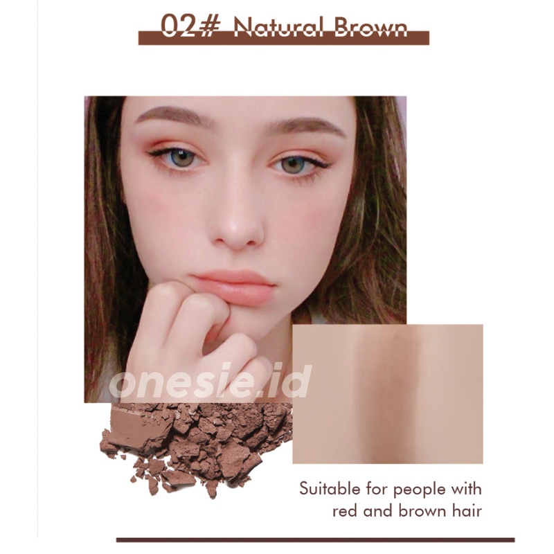 Kiss Beauty Eyebrow Stamp Powder Free 10 Cetakan Alis Instan Waterproof Alis Stempel XX055