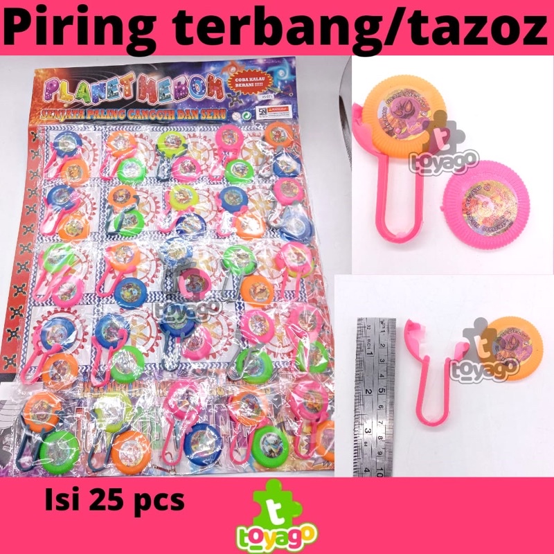 Tazos Lembaran/Piring Terbang Pencet PH Isi 25pcs Grosir Murah