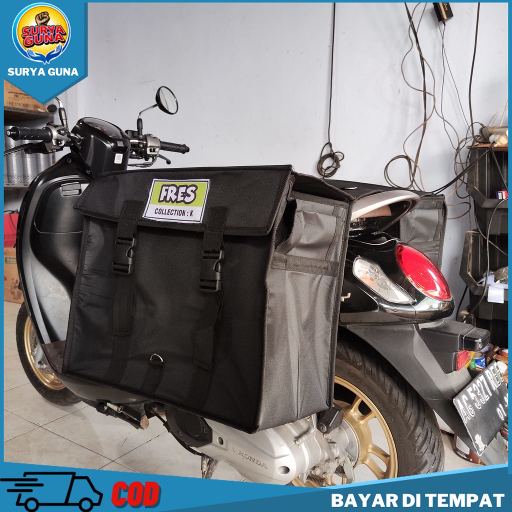 Sidebag motor tas motor tas angkut barang di motor tas kurir delivery makanan