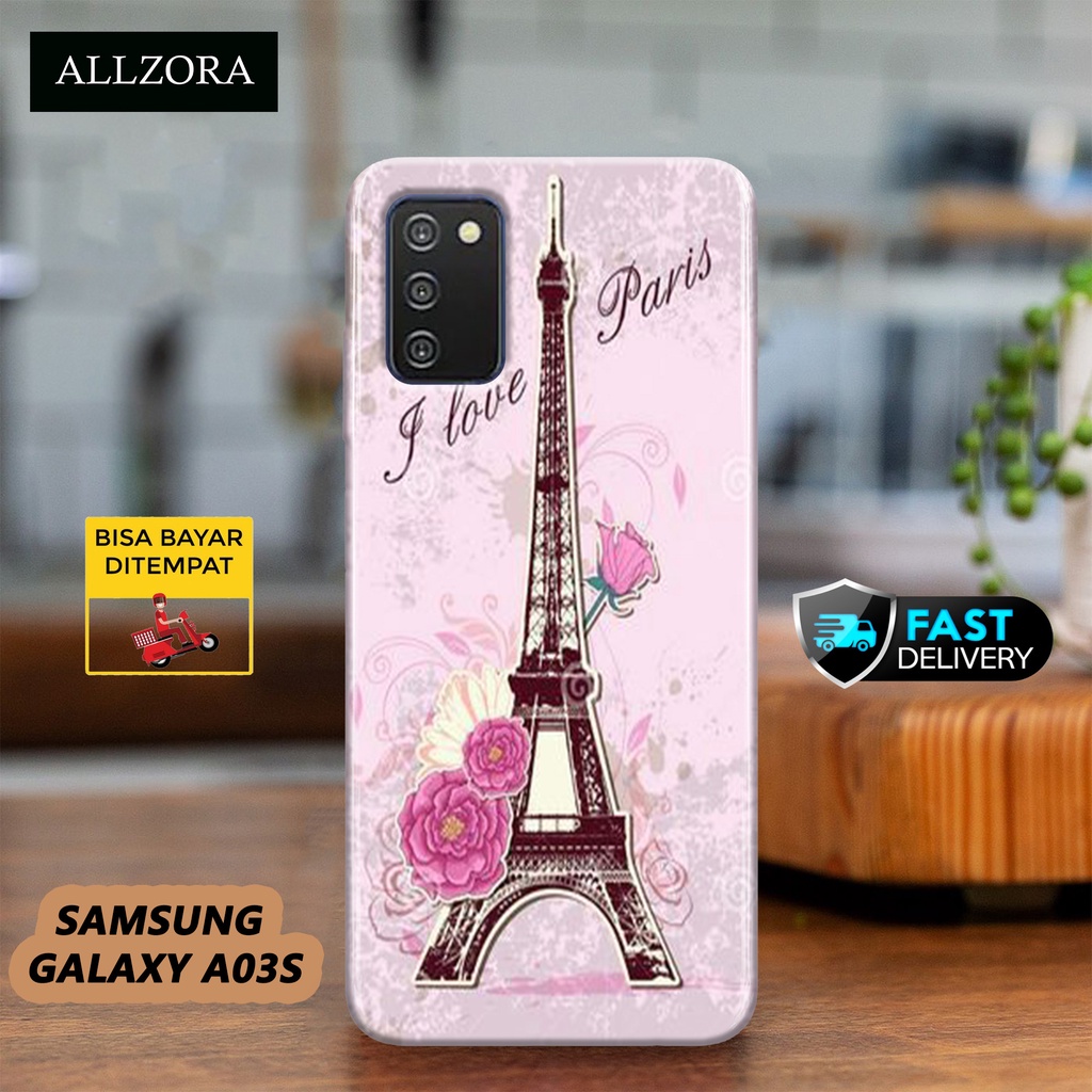 Case Samsung Galaxy A03s Terbaru - Fashion Case PARIS - Casing Hp Samsung Galaxy A03s Terbaru - Soft