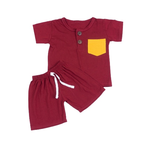 ZASKIYA - Setelan Anak Cowok KIANO Celana Pendek/ Set Anak KAINER Laki-laki / Playset Anak Kainer / Set Kiano 1-4 thn