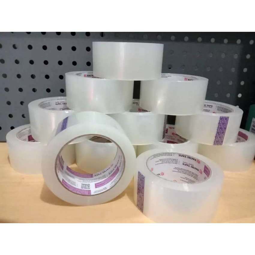 

Lakban 48mm 100 yard Putih - Isolasi Tape Bening kuat