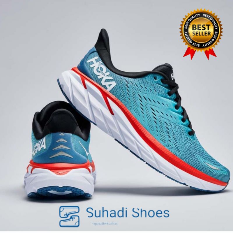 Sepatu Running Hoka Clifton 8 Wide / Sepatu Lari Hoka