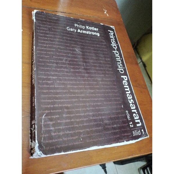 prinsip prinsip pemasaran edisi 12 jilid 1 philip kotler gary armstrong, buku bekas prinsip prinsip 