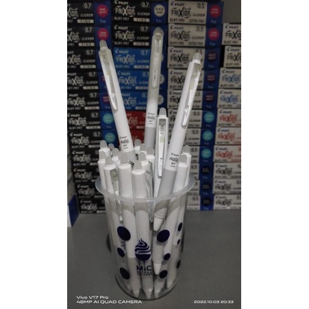 

{ 1Pcs } Pulpen Pilot Frixion Clicker Putih Limited Edition 0.7