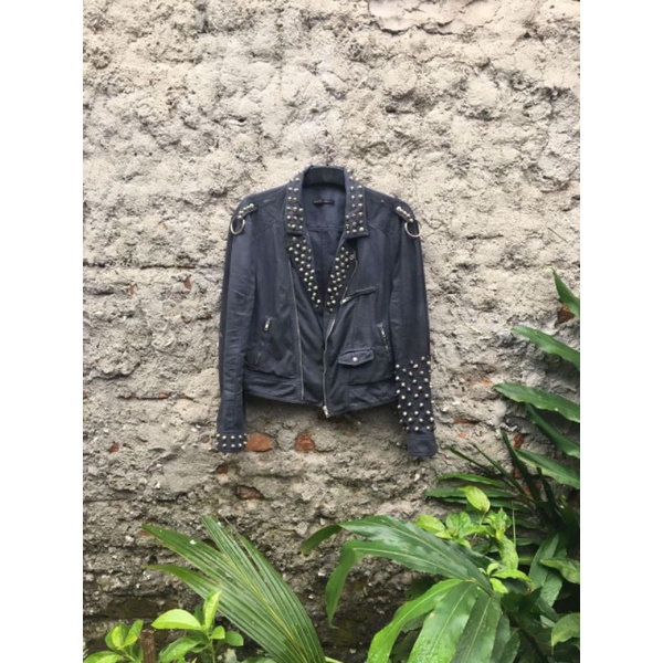 JAKET ZARA SECOND / JAKET CANVAS / JAKET RAMONES / JAKET PUNK / JAKET CUSTOM