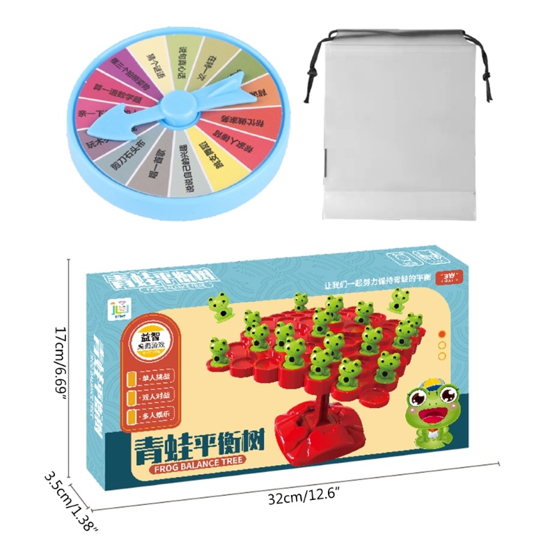 Mary Math Learning Balance Tree Game Mainan Edukasi Montessori Stem Preschool Dengan Kodok Untuk Anak Usia3+Tahun