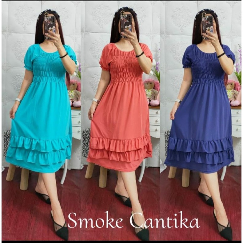 dress voxy smoke cantika