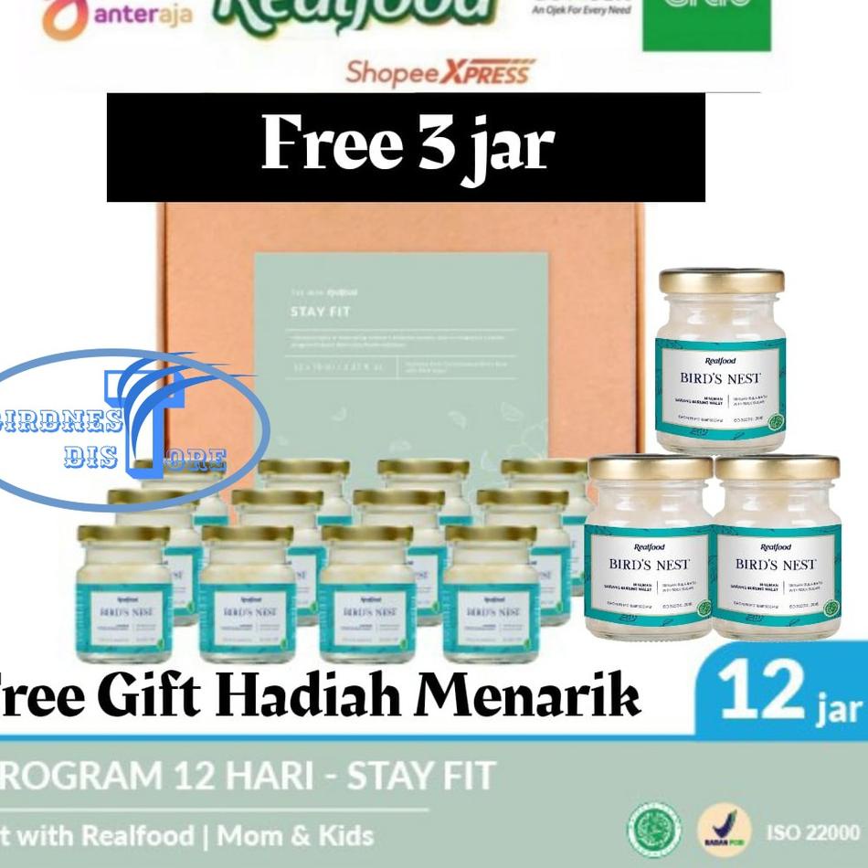 

CSPp6P0--Realfood Stay Fit Isi 12 Jar Free 3 Jar Ongkir Hemat ( Minuman sarang walet )