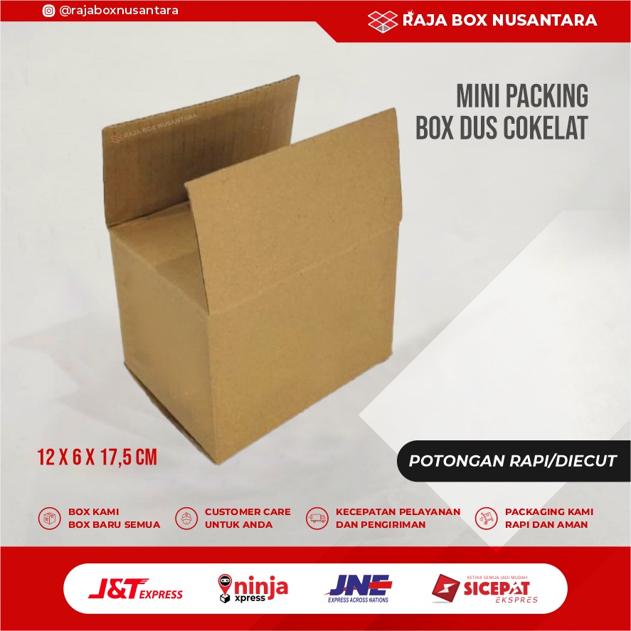 

Kardus Packing Diecut Uk 12x6x17,5cm Polos