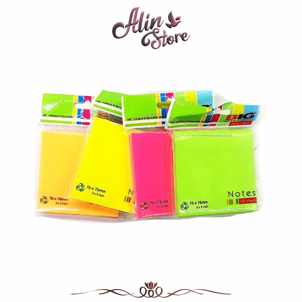 

Big - Sticky Note 76 X 76 Mm / Memo Tempel Tumpuk