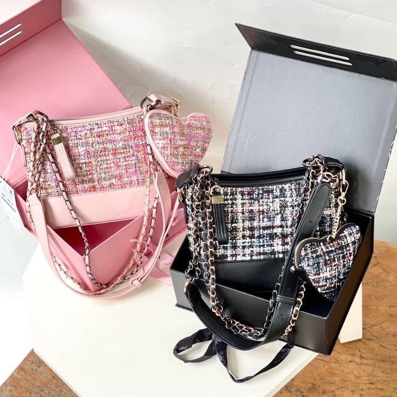 zara gift box tas selempang zara tweed