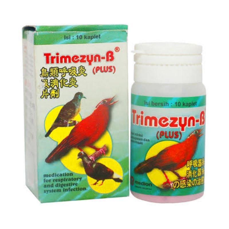 TRIMEZYN B PLUS OBAT BURUNG
