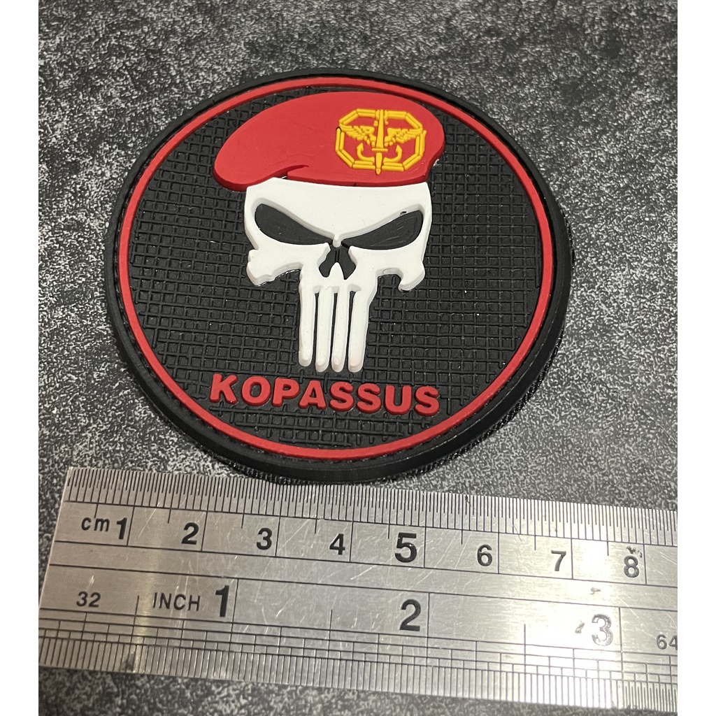 Patch Kopassus (Bulat) - Patch Velcro Kopassus - Prepetan