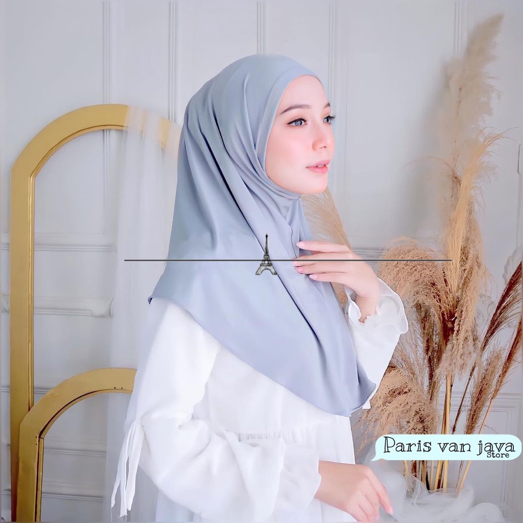 Bergo Hamidah Malay Instan Non Pad | Khimar Hijab Daily Spandek Jersey ukuran M