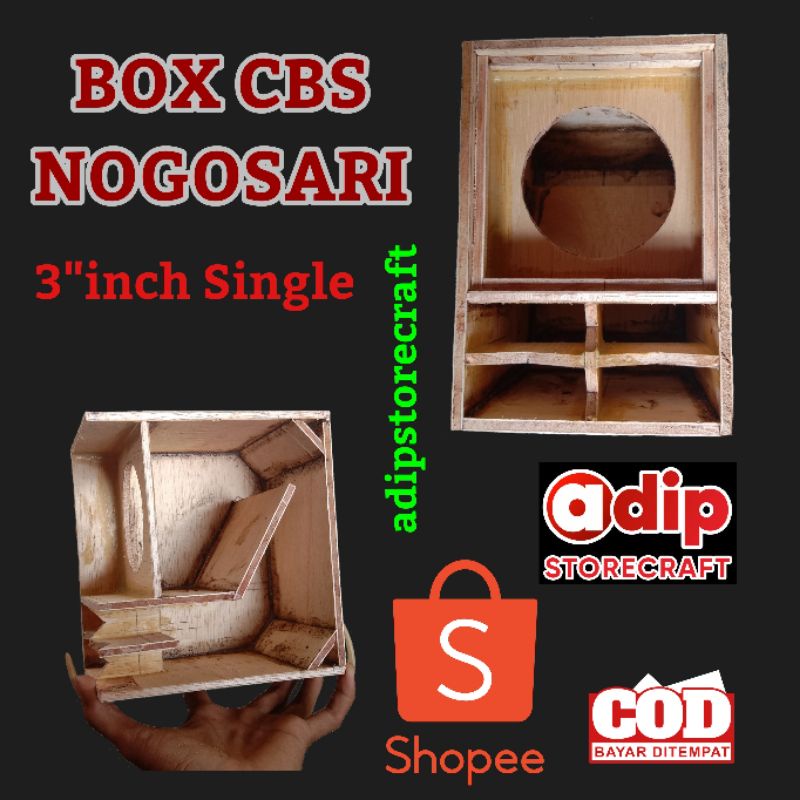 box cbs negosari 3"inch Single .. Triplek 5mm