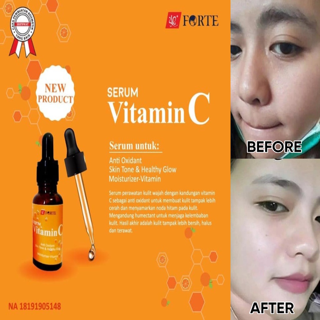 SKINCARE VIRAL SYB FORTE SERUM VIT C DAN VIT E DUS ORANGE BPOM 100&amp; ORIGINAL