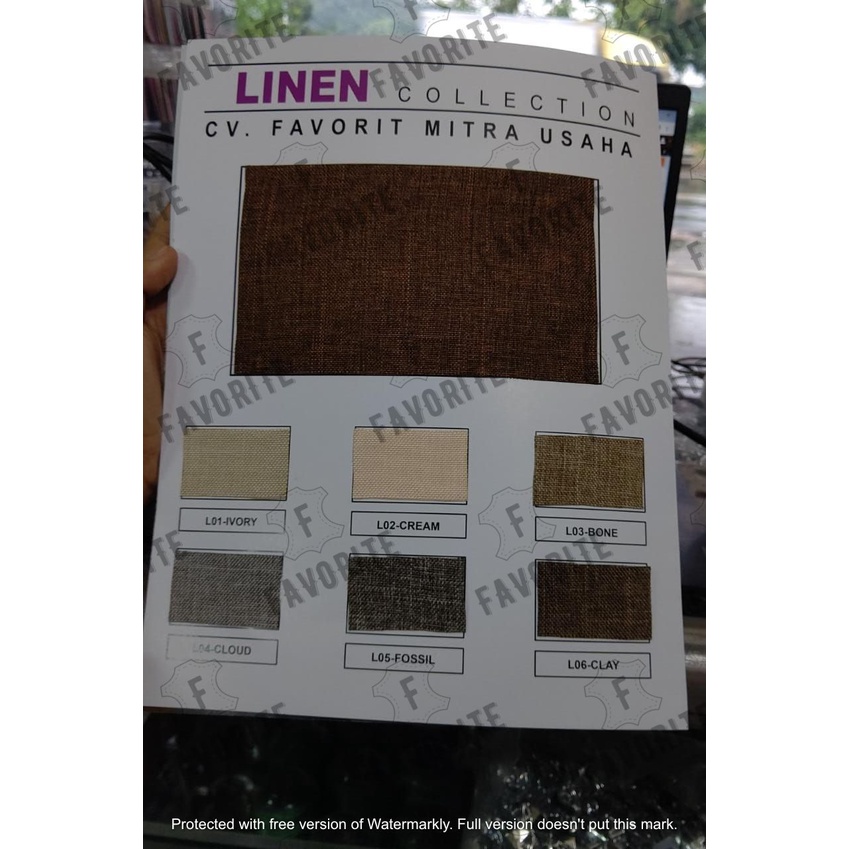 Kain Kanvas jepang FABRIC LINEN - Upholstery (Furniture, Sofa,Kursi, dll) mirip dengan daphnie dan kagawa HRG 0,5M