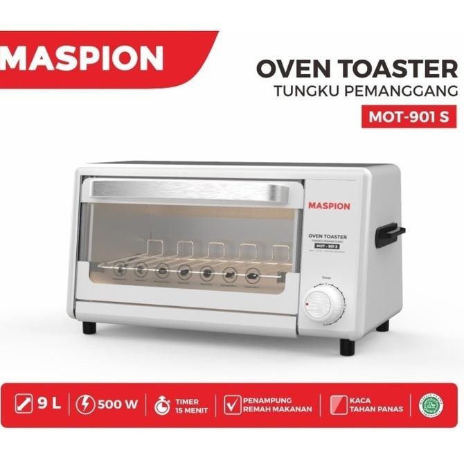 Electric Oven Toaster Listrik 9 Liter Low 500 Watt Maspion Mot 901S Jamilakesuma