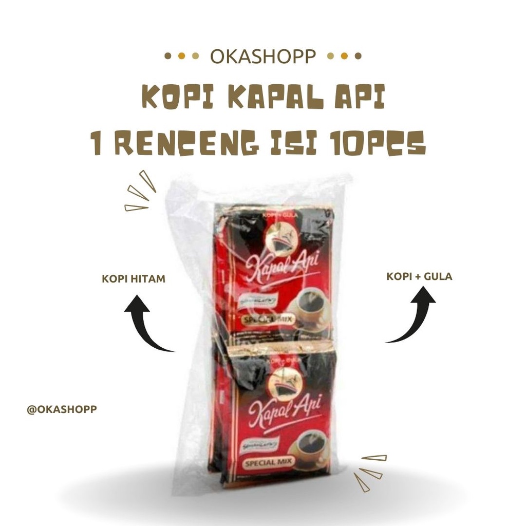 

Kopi Kapal Api Special Mix 1 Renceng Isi 10 Pcs