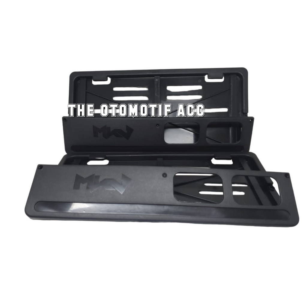 Cover Dudukan / Tempat Plat Nomor Motor Polos Universal - 1 Pasang