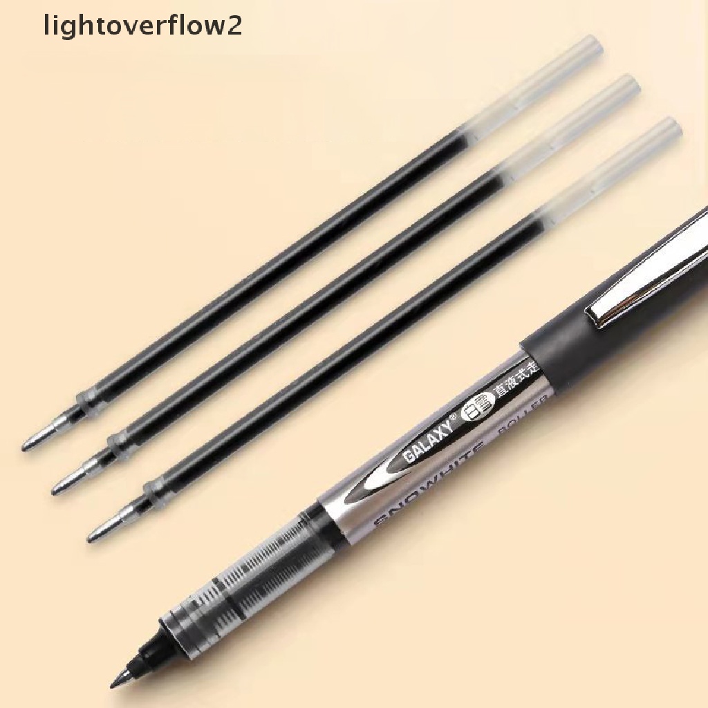 (lightoverflow2) 12pcs / Set Pulpen Tinta Gel 0.5mm Warna Hitam / Merah / Biru