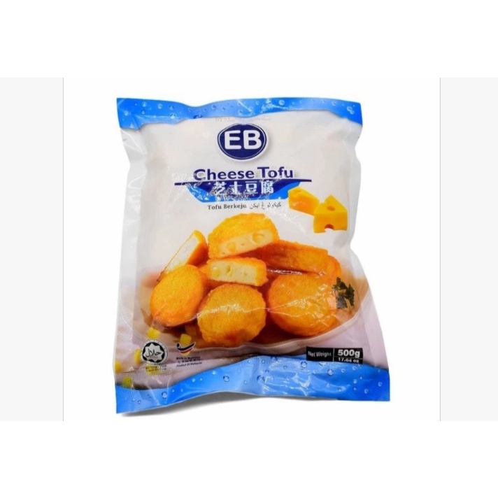 Tahu Ikan Keju Halal Makanan Seafood EB Cheese Tofu Frozen Fish 500gr