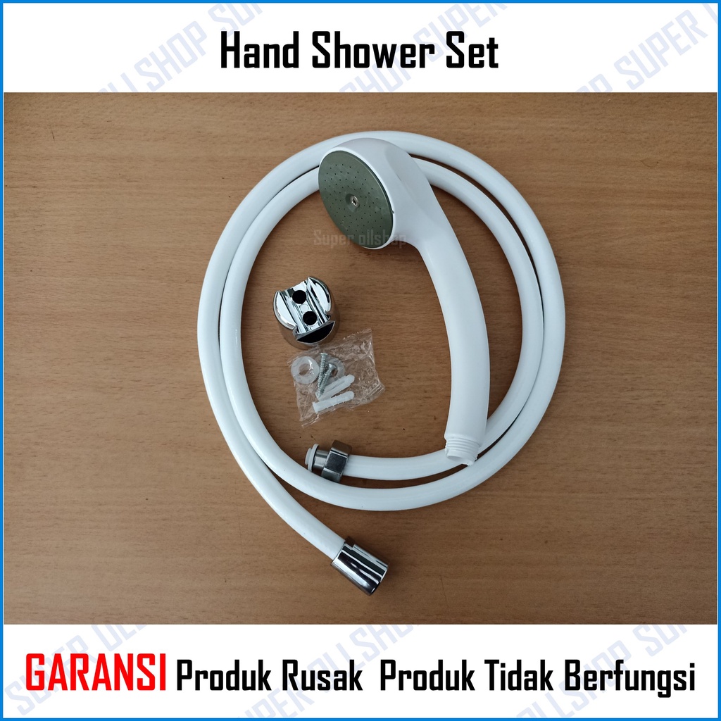 Paket Hand Shower Hemat Air Lubang Tekanan Kencang Shower Mandi 1 Set Kran Keran Cabang Murah