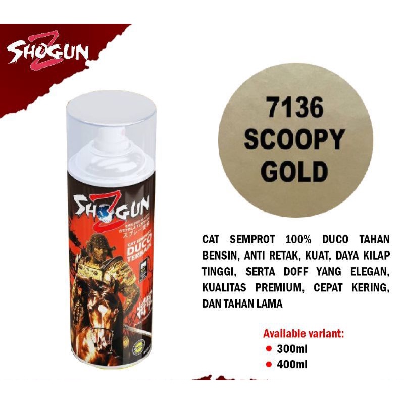 Jual Cat Semprotpilox Shogun Z 7136 Scoopy Gold 400cc Tahan Bensin Shopee Indonesia 5773