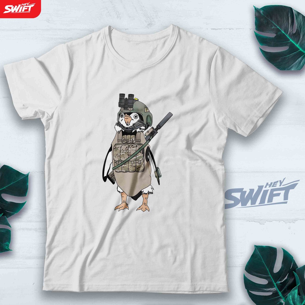 KAOS Tactical penguin military airsoft TSHIRT BAJU DISTRO