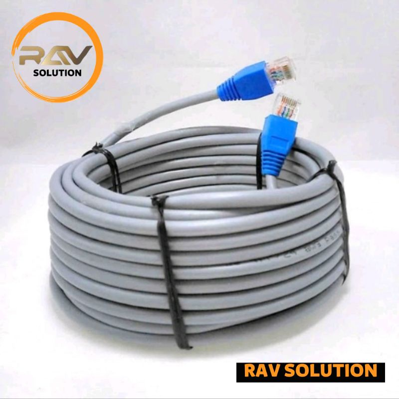 0Kabel LAN Networking UTP Cat 5e 10 20 30 Meter Telebit 10/100 Mbps RAV SOLUTION