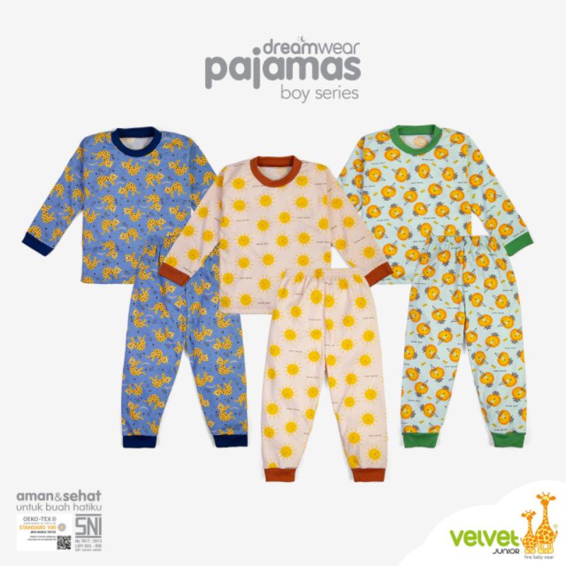 PROMO MURAH Velvet Junior Piyama DREAMWEAR Big Size BOY GIRL ROCK STAR / SWEET LLABY / LIMITED / PARADE OF JOY / DREAMLAND / INDUSTRIOUS / DISNEY CAR 2 3 4 5 6 7 8 9 10  Setelan Baju Tidur Anak