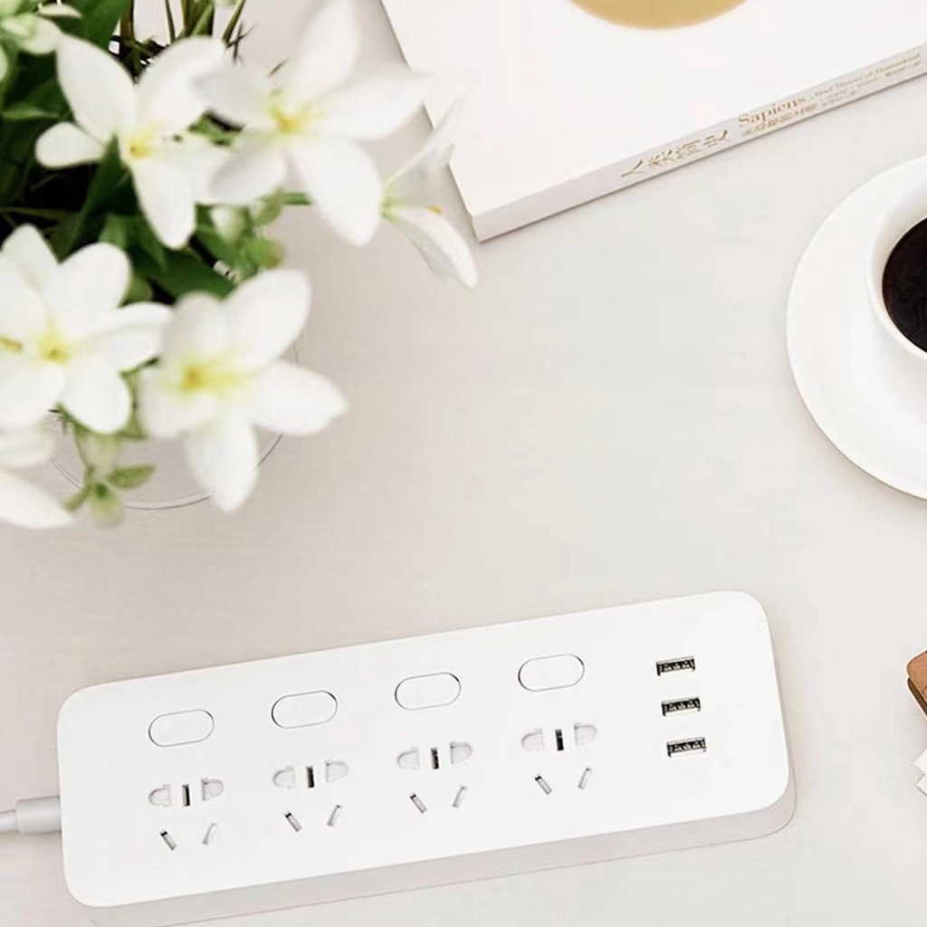 XIAOMI Smart Power Strip Plug Adapter/Stop Kontak Colokan Listrik Xiaomi