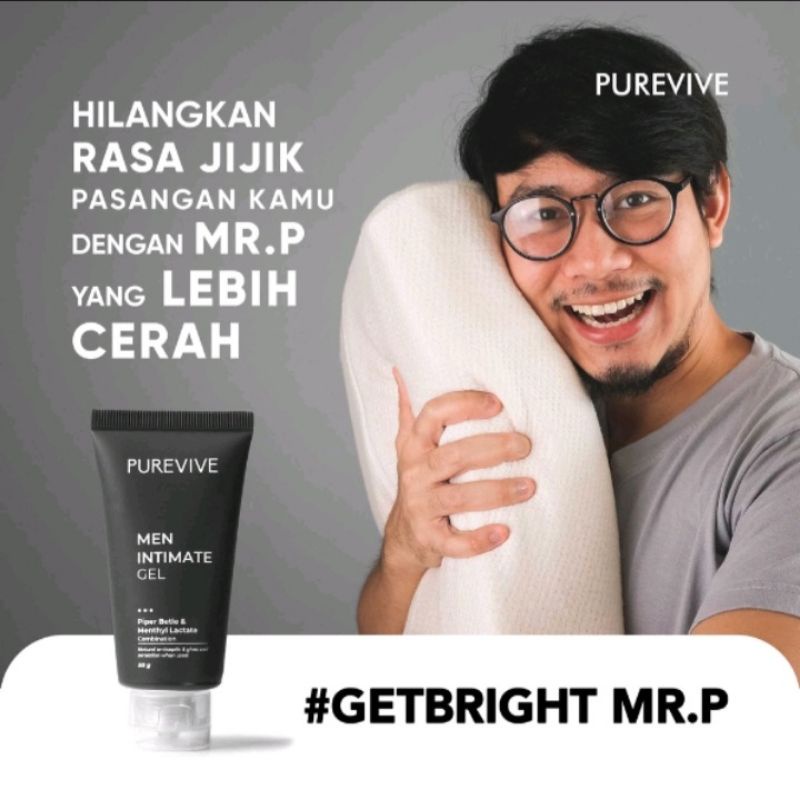 PUREVIVE MEN MR.P INTIMATE GEL LEBIH CERAH KERAS DAN BEBAS GATAL